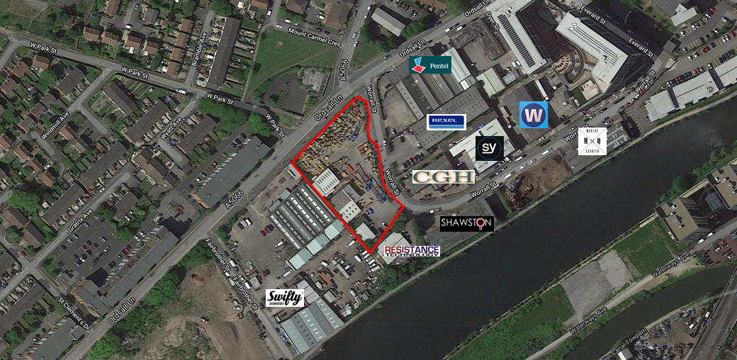 Worrall Street Aerial With Labels